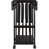 image:imageWinsome Sophia Set of 4 Foldable Snack Tables with Storage Rack in Teak Easy to Store Portable Fold Up Table Set for Kitchen Living Room TV Dining Crafts Puzzles Work From HomeCoffee