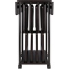 image:imageWinsome Sophia Set of 4 Foldable Snack Tables with Storage Rack in Teak Easy to Store Portable Fold Up Table Set for Kitchen Living Room TV Dining Crafts Puzzles Work From HomeCoffee