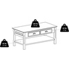 image:imageWinsome Timber Coffee Table Small Table with Shelf Storage Practical and Elegant Living Room Decor Stylish Furniture Essentials for New Homes Apartments