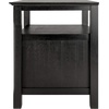 image:imageWinsome Timber Nightstand with Door for Bedroom Living Room Black