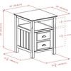 image:imageWinsome Timber Nightstand with Door for Bedroom Living Room Black