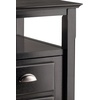 image:imageWinsome Timber Nightstand with Door for Bedroom Living Room Black