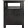 image:imageWinsome Timber Nightstand with Door for Bedroom Living Room Black