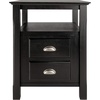 image:imageWinsome Timber Nightstand with Door for Bedroom Living Room Black