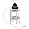 image:imageWinsome Walcott Swivel Bar Stool 24 Walnut24 Counter Height
