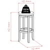image:imageWinsome Walcott Swivel Bar Stool 24 Walnut30 Bar Height