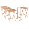 image:imageWinsome Wood Alex Snack Table Natural Set 5 Pc 2598 inches
