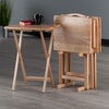 image:imageWinsome Wood Alex Snack Table Natural Set 5 Pc 2598 inches