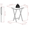 image:imageWinsome Wood Alex Snack Table Natural Set 5 Pc 2598 inches