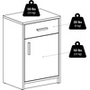 image:imageWinsome Wood Astra Accent Table Cocoa 1575 in x 1248 in x 2362 inCocoa