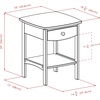 image:imageWinsome Wood Claire Accent Table WhiteBlack