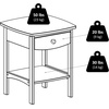 image:imageWinsome Wood Claire Accent Table WhiteBrown