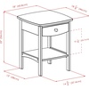 image:imageWinsome Wood Claire Accent Table WhiteWhite