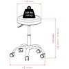 image:imageWinsome Wood Clark Round Cushion Swivel Stool with Adjustable HeightBlack  Chrome