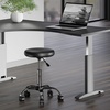 image:imageWinsome Wood Clark Round Cushion Swivel Stool with Adjustable HeightBlack  Chrome