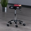 image:imageWinsome Wood Clark Round Cushion Swivel Stool with Adjustable HeightBlack  Chrome
