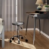 image:imageWinsome Wood Clark Round Cushion Swivel Stool with Adjustable HeightCharcoal  Chrome