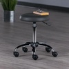 image:imageWinsome Wood Clark Round Cushion Swivel Stool with Adjustable HeightCharcoal  Chrome