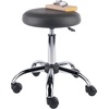image:imageWinsome Wood Clark Round Cushion Swivel Stool with Adjustable HeightCharcoal  Chrome