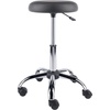 image:imageWinsome Wood Clark Round Cushion Swivel Stool with Adjustable HeightCharcoal  Chrome