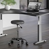 image:imageWinsome Wood Clark Round Cushion Swivel Stool with Adjustable HeightCharcoal  Chrome