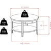 image:imageWinsome Wood Concord Occasional Table Antique Walnut