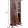 image:imageWinsome Wood DVDCD Cabinet Antique Walnut 94944Wood Holden Media