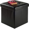 image:imageWinsome Wood Furniture piece Ashford Ottoman with Storage Faux Leather Black 2992x148x15Black