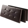image:imageWinsome Wood Furniture piece Ashford Ottoman with Storage Faux Leather Black 2992x148x15Chocolate