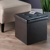image:imageWinsome Wood Furniture piece Ashford Ottoman with Storage Faux Leather Black 2992x148x15Espresso