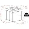 image:imageWinsome Wood Furniture piece Ashford Ottoman with Storage Faux Leather Black 2992x148x15Espresso