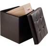 image:imageWinsome Wood Furniture piece Ashford Ottoman with Storage Faux Leather Black 2992x148x15Espresso