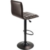 image:imageWinsome Wood Holly Triple Stich Airlift Stool with L Back and Soft PU Seat