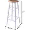 image:imageWinsome Wood Huxton 2Pc Bar Stool Set Natural and White Finish 29