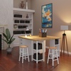 image:imageWinsome Wood Huxton 2Pc Counter Stool Set Natural and White Finish 24