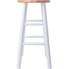 image:imageWinsome Wood Huxton 2Pc Counter Stool Set Natural and White Finish 24