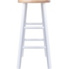 image:imageWinsome Wood Huxton 2Pc Counter Stool Set Natural and White Finish 24