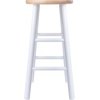 image:imageWinsome Wood Huxton 2Pc Counter Stool Set Natural and White Finish 24