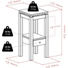 image:imageWinsome Wood Linea Accent Table Espresso Phone Stand