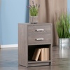 image:imageWinsome Wood Molina Accent Table Cocoa 1575 in x 1248 in x 2362 inAsh Gray