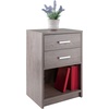 image:imageWinsome Wood Molina Accent Table Cocoa 1575 in x 1248 in x 2362 inAsh Gray