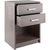 image:imageWinsome Wood Molina Accent Table Cocoa 1575 in x 1248 in x 2362 inAsh Gray