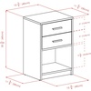 image:imageWinsome Wood Molina Accent Table Cocoa 1575 in x 1248 in x 2362 inCocoa