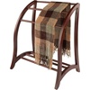 image:imageWinsome Wood Quilt Rack with 3 Rungs Antique Walnut 94036