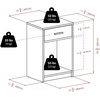 image:imageWinsome Wood Rennick Accent Table Ash Gray 1575 x 1248 x 2362Ash Gray
