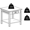 image:imageWinsome Wood Timber Occasional Table Black 2197 x 2197 x 2205 inches