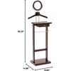 image:imageWinsome Wood Valet Stand With Wood Base Dark Espresso 92155
