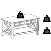 image:imageWinsome Wood Xola Occasional Table Cappuccino finish 37 inches