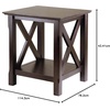 image:imageWinsome Xola Console Table with Shelf in Cappuccino Thin Entryway Table for Hallway Living Room Elegant Furniture for Any Home DecorTable