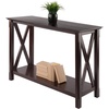 image:imageWinsome Xola Console Table with Shelf in Cappuccino Thin Entryway Table for Hallway Living Room Elegant Furniture for Any Home DecorTable